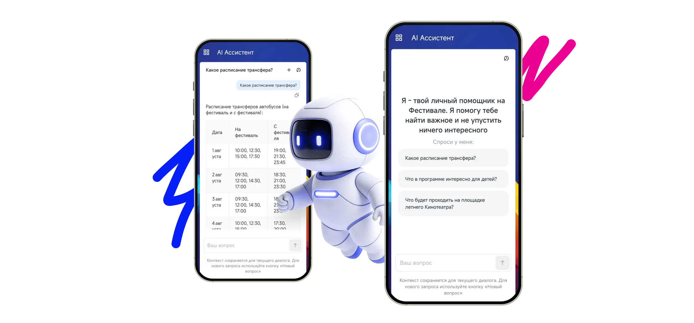Платформа для мероприятий Event Rocks, AI-ассистент